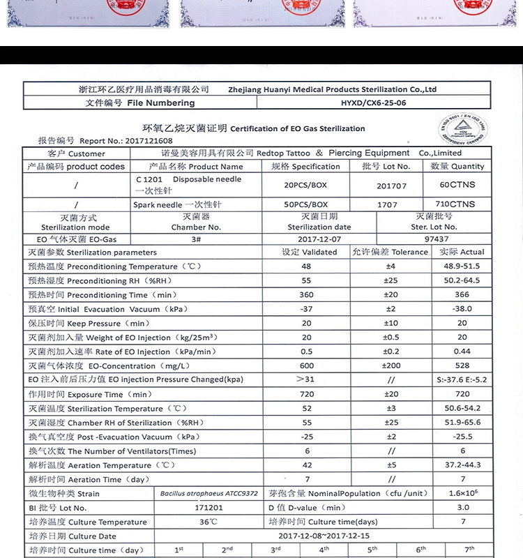 100٪ کارتریج خال کوبی تاتو سوزن اسپارک اصلی