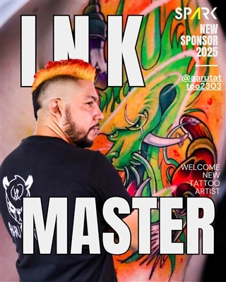 Spark Artist @aarutattoo2303 ادعای افتخار برتر در کنوانسیون بین المللی تاتو ب...