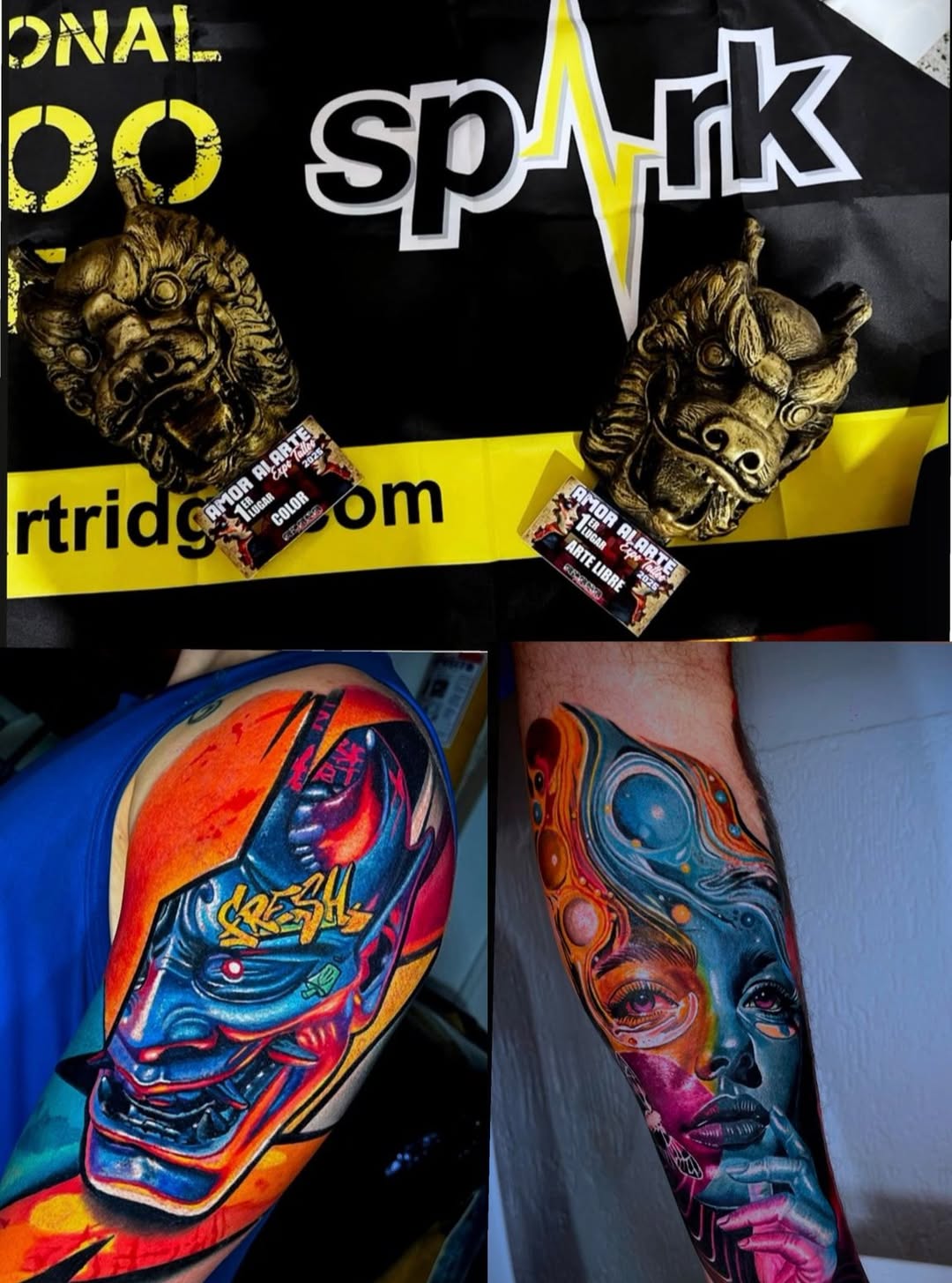 Congratulations to anfitriontattoo for winning the Color and Arte Libre categories at e