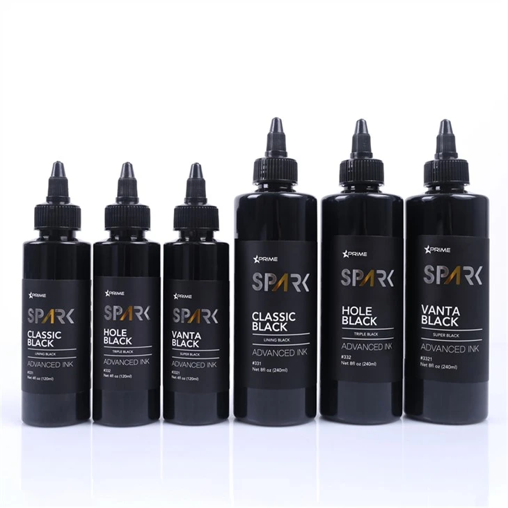 4OZ 8OZ آستر مشکی سه گانه مشکی سوپر مشکی جوهر تاتو جوهر تاتو مشکی