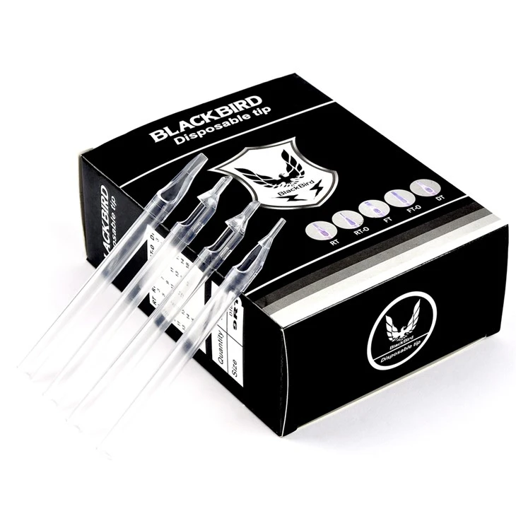 نوک تاتو یکبار مصرف طولانی و استریل شده Blackbird