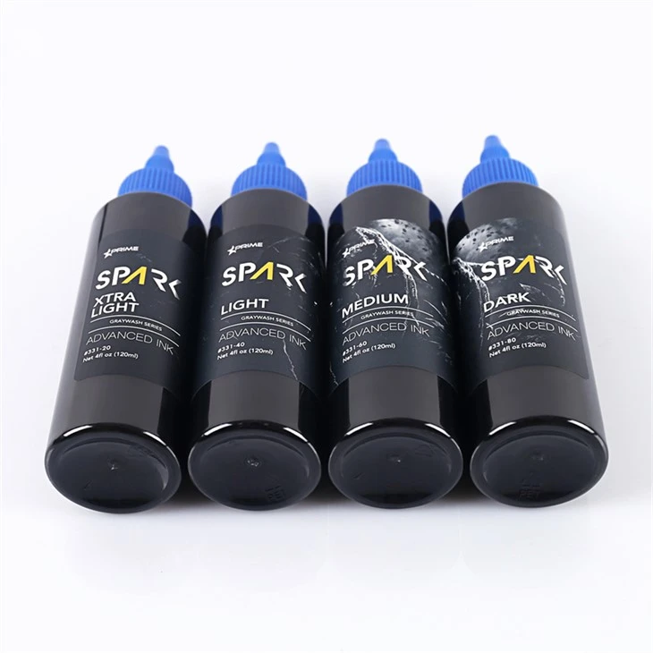 مجموعه جوهر تاتو جوهر تاتو با کیفیت بالا Gray Wash Spark حرفه ای