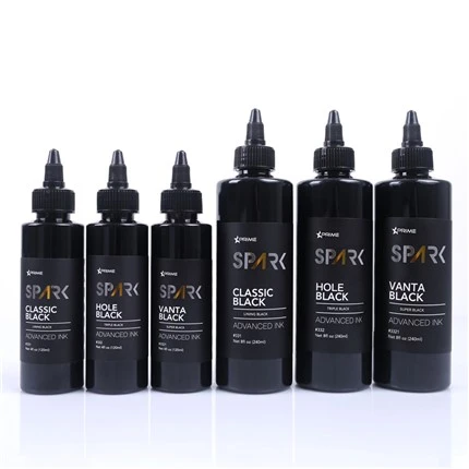 8OZ Black Ink Series Hole مشکی سه گانه مشکی مشکی تاتو جوهر تاتو بدون سرب