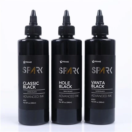 8OZ Black Ink Series Classic Lining Black Spark جوهر تاتو نمایشگر حرفه ای جوهر تاتو