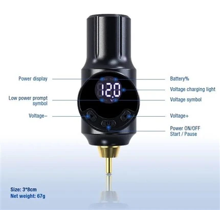 منبع تغذیه تاتو باتری بی سیم RCA MINI Tattoo