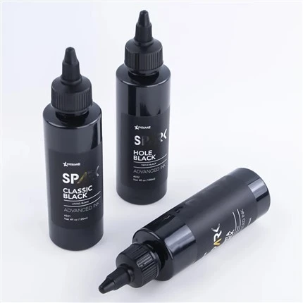 مجموعه جوهر تاتو جوهر تاتو سیاه سه گانه مشکی 8OZ سوراخ سیاه سری جوهر مشکی مشکی Spark تاتو جوهر تاتو